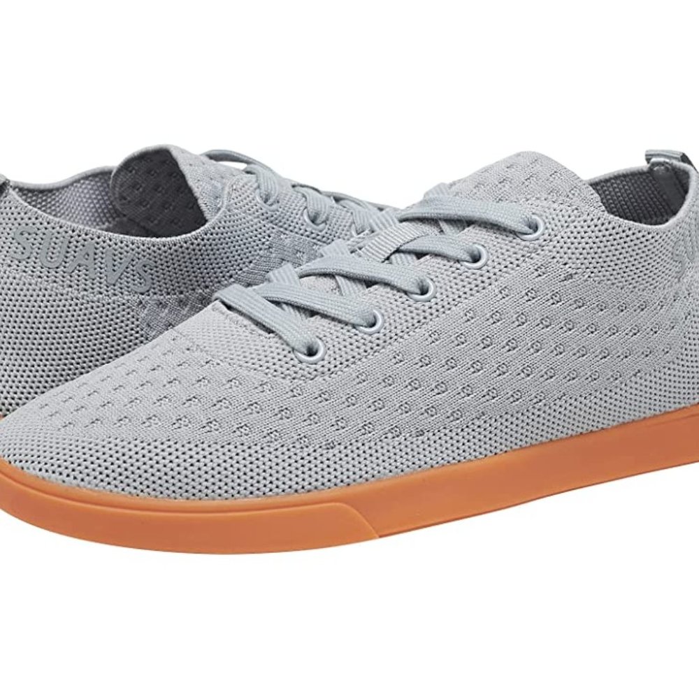 SUAVS "The Zilker" low-top grey sneakers